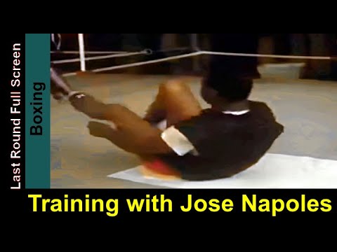 Boxing Training with the Stars: Boxer Jose "Mantequilla" Napoles Workout Session in Widescreen Color