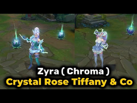 Crystal Rose Zyra Tiffany & Co ( Chroma Comparison ) - League of Legends
