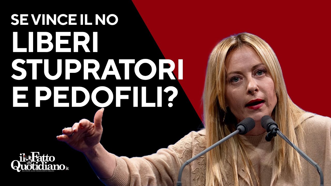 Se vince il No stupratori e pedofili saranno liberi? La diretta con Peter Gomez