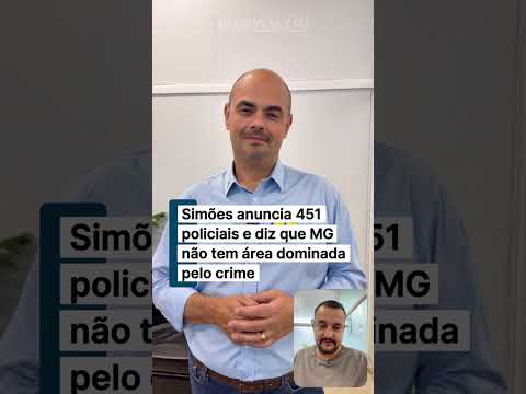 Simões anuncia 451 policiais e fala sobre crime organizado em MG #Regionalzao #Notícias