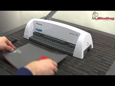 Fellowes Starlet2 Manual Plastic Comb Binding Machine Demo