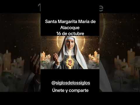 Santa Margarita Maria de Alacoque #jesuschrist #fe #santavirgen #spanishcatholic #catolico #dios