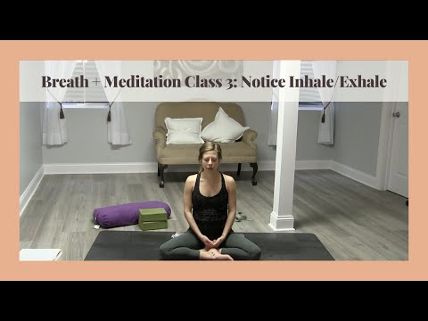 Breath + Meditation Class 3: Notice Inhale/Exhale