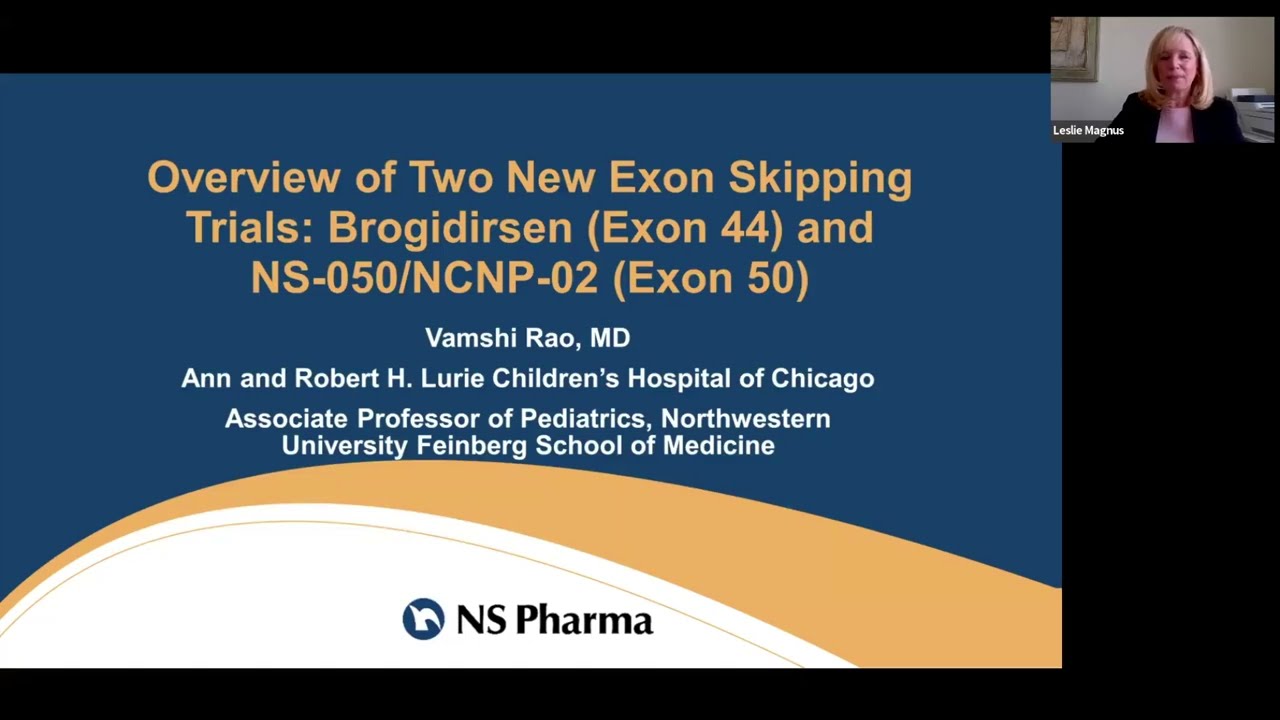 Webinar: NS Pharma - Overview of New Exon Skipping Trials: Brogidirsen and NS-050/NCNP-03