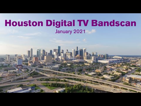 Houston, TX Local OTA TV Bandscan, 1/3/2021