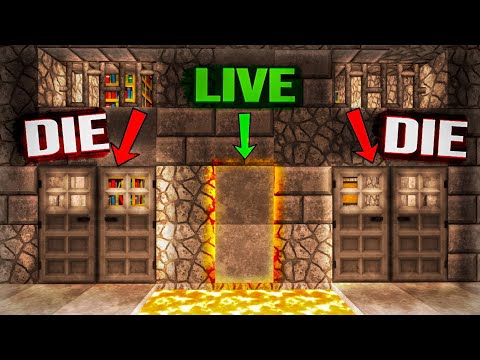 Choose the wrong gate and DIE?! Mikey & JJ's Minecraft house - Maizen