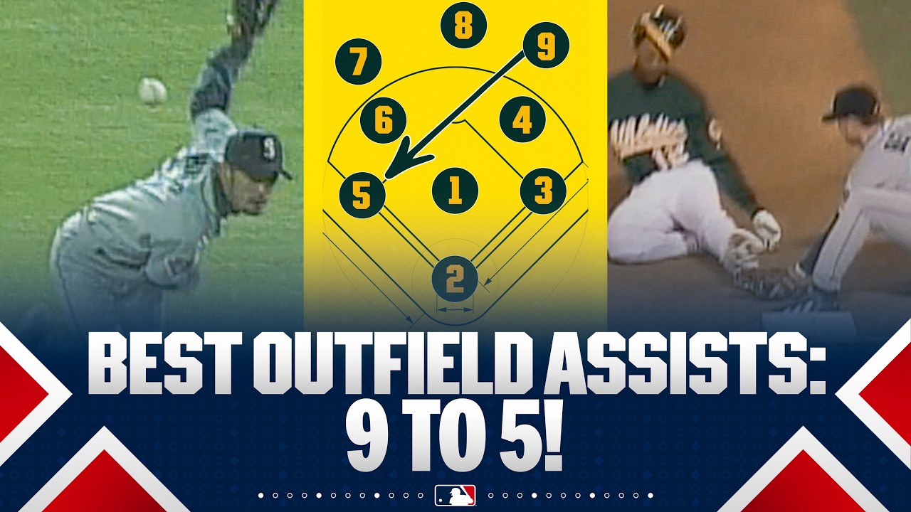 Throwin' 9 to 5! 9:25 of the GREATEST assists from right fielders to third basemen | MLB Highlights