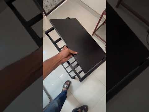 2 shelves mild steel microwave and oven stand in metal frame...