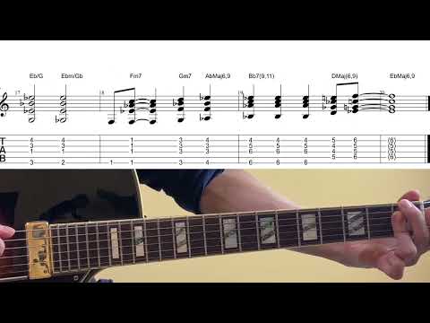 I Fall In Love Too Easily - Easy A￼rrangement Chord Melody Exercise