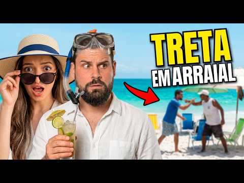 Confusão na PRAIA de Arraial... vimos TUDO!