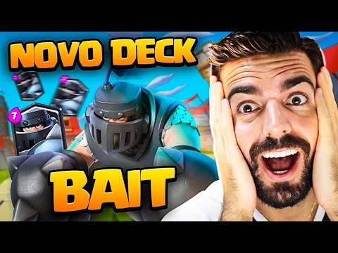 NOVO DECK BAIT DE MEGA CAVALEIRO NO CLASH ROYALE!