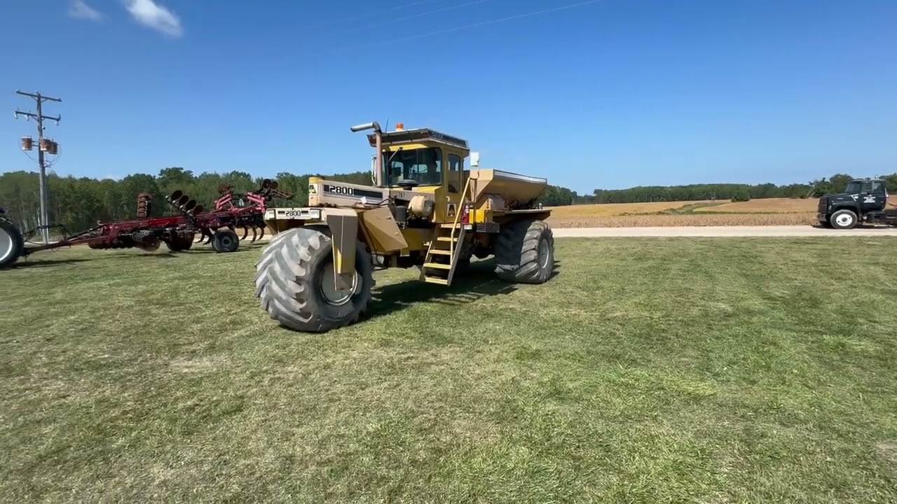 1989 Ag-Chem Big A 2800 Floater Fertilizer Spreader | Whittemore Farms Auction | Miedema Auctions