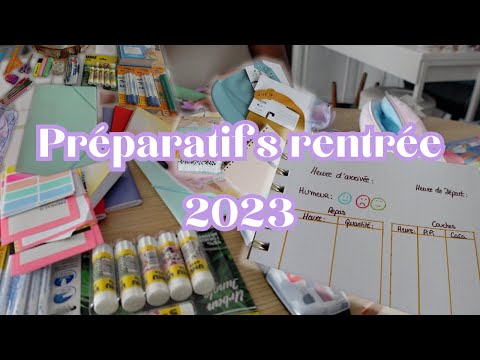 RENTRÉE 2023: Achats fournitures scolaires & vêtements + création carnet liaison nourrice