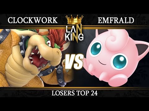 Smash Weekly #27 - Losers Top 24 - Clockwork (Bowser, Wolf) vs Emfrald (Jigglypuff)