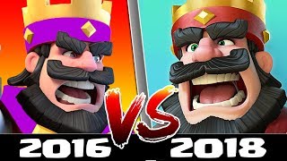Playing Clash Royale in 2016 Vs 2018 - Old Versus New - What has Changed? Clash Royale Beta
