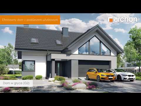 Dom w gryce (G2) – Efektowny dom z poddaszem użytkowym I ARCHON+ Projekty Domów