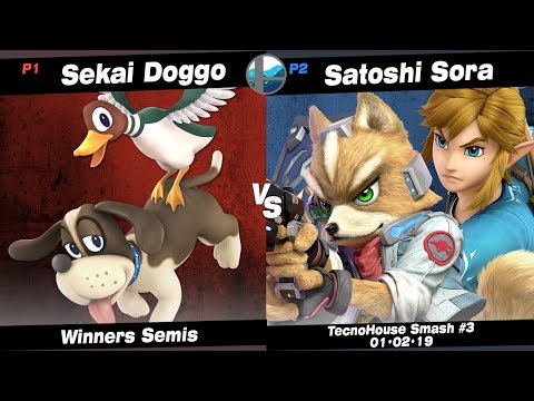 TecnoHouse #3: OZN | Sekai Doggo (Duck Hunt) vs TLP | Satoshi Sora (Fox, Link) - Winners Semis