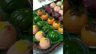 Download lagu kue tok / kue ku / angku kueh isi kacang hijau kupas bentuk bunga dan buah #kuetradisional mp3