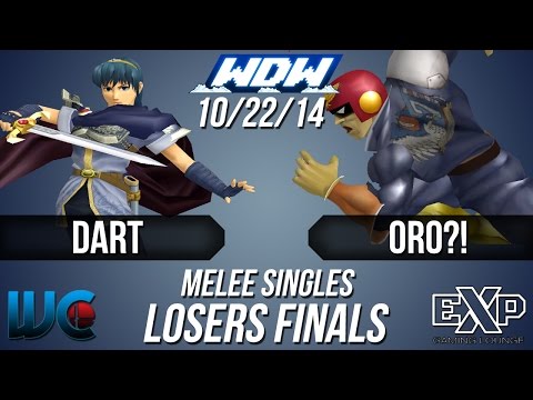 WDW 10/22/14 - Dart (Marth) vs. Oro?! (Marth/Falcon) Melee Loser's Finals