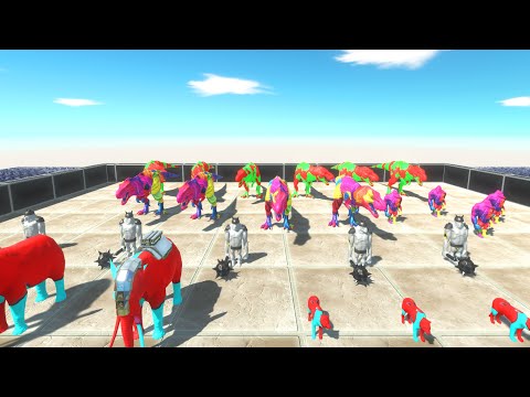 All Colors Race to eat All Mammals - Animal Revolt Battle Simulator