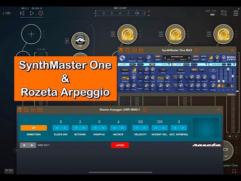 SynthMaster One - Rozeta Arpeggio - How To Set Them Up In AUM For Cool Sequencing - Tutorial for iOS