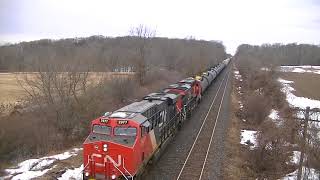 Railfanning at Mile 6.7 CN Strathroy Sub. February 22, 2018