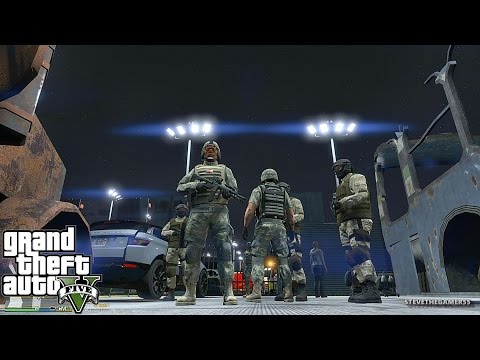 GTA 5 MODS - MILITARY PATROL - ZOMBIE APOCALYPSE (GTA 5 PC POLICE MODS)