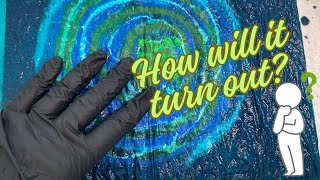 Freehand Reverse Flower Pour- Beginning Paint Pouring with the Never Ending Paints!