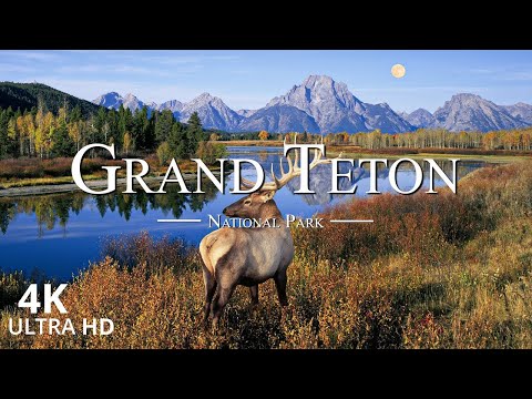 Grand Teton National Park 4K Ultra HD • Stunning Footage, Scenic Relaxation Film with Calming Music