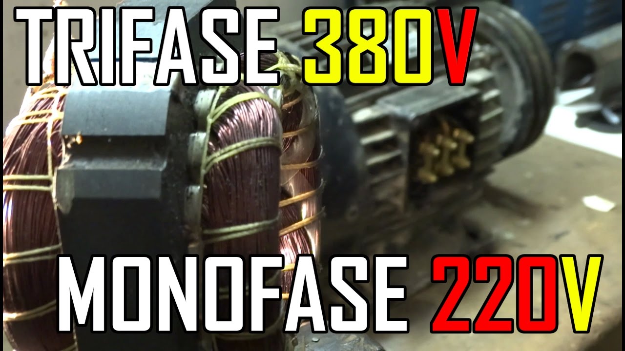 Convertire motori TRIFASE 380V in MONOFASE 220V
