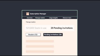 How to manage readers using Subscription Manager | FT Professional Subscriptions