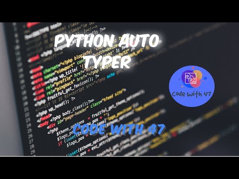 Python Pythonprogramming Autotyper Auto Typer By Using Python