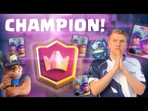 CHAMPION! 5,800+ 3 Musketeers Cycle Deck LIVE Ladder Gameplay - Clash Royale