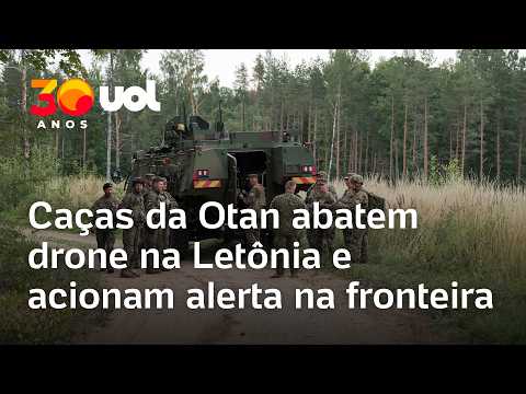 Caças da Otan abatem drone na Letônia e acionam alerta na fronteira