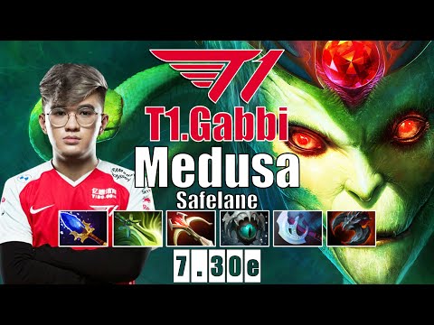 Medusa Safelane | T1.Gabbi | GABBI BROKEN MONSTER CARRY MEDUSA BUILD | 7.30e Gameplay Highlights