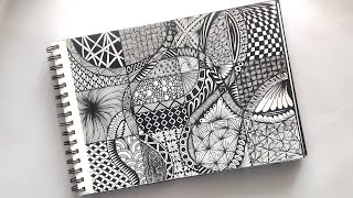 Download the video "Zentangle art || Zentangle patterns || Zen-doodle || Doodle patterns"