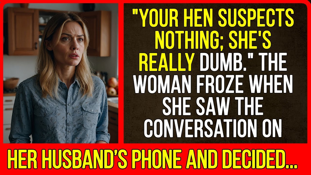 The woman froze when she saw the messages on her husband’s phone. She never expected such a surprise