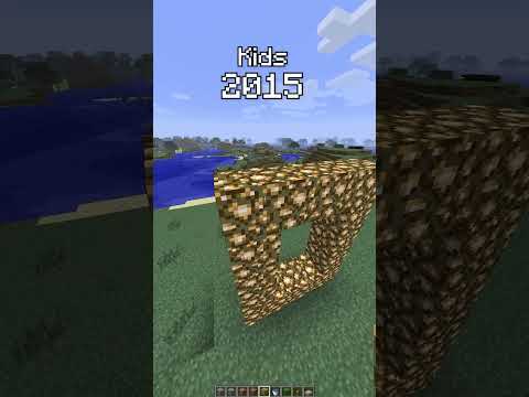 Minecraft Aether Portal 2015😃 vs 2025😢 #shorts