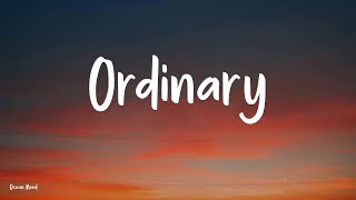 Alex Warren - Ordinary  (Lyrics) | One Direction, Ruth B., Rosé
