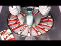 ASMR Massive Kinder Bueno Ice Cream Rolls How To Make Kinder Bueno Chocolate Bars To Ice Cream