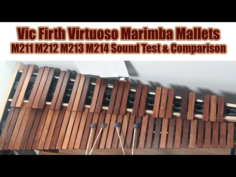 Vic Firth Virtuoso Marimba Mallets M211 M212 M213 M214 Sound Test / Comparison / Demo / Review