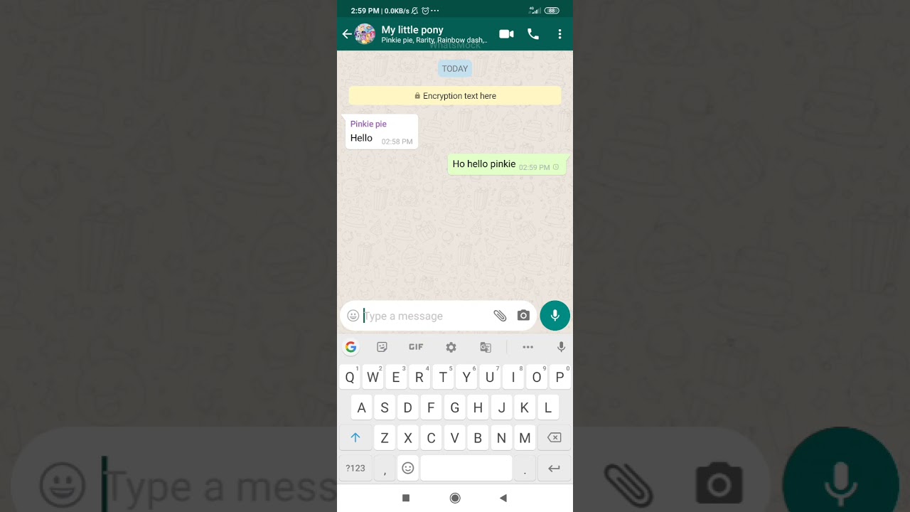 My little pony group chat