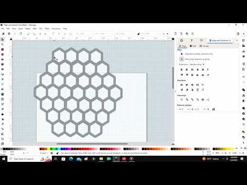 Inkscape Scroll Saw Bee Trivet Design
