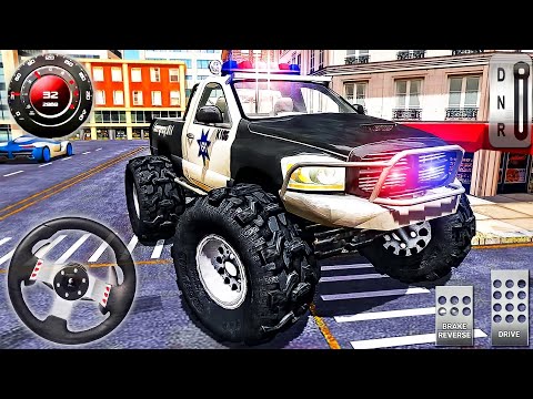 Police 4x4 Monster Truck Stunts Driver Simulator 3D - Android Gameplay