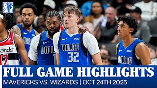 Mavericks Highlights vs. Washington Wizards | October 24, 2025
