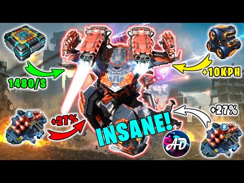 INSANE! Plasma AO MING With NEW MAX TITAN Module ACCELERATOR - 58.6 KPH!!! - War Robots Gameplay WR