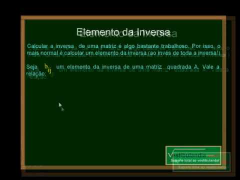Matemática - Matriz Inversa (Sexta Parte)