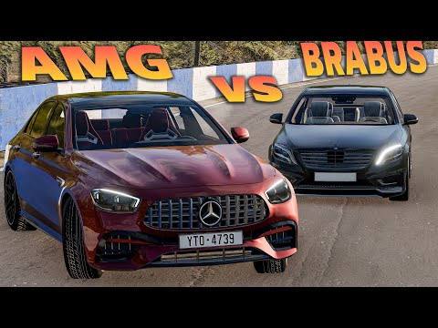 Thumbnail for Brabus W222 vs W213 E63 AMG! Epic Drift and Drag Race (Beamng NG Mod Link ) by Mercedes-Benz S-Class (W222)