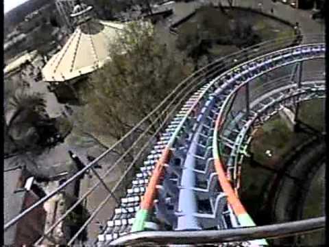 Shockwave Stand Up Roller Coaster Front Seat POV Kings Dominion