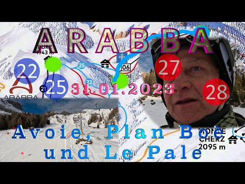 ARABBA 31.01.2023: Avoie / Plan Boè und Le Pale - Zwei Abfahrten am Rande der Sellarunde (UNCUT)